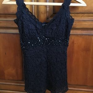 Ann Ferriday Stretch Lace Top